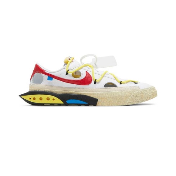 Off-White X Nike Blazer Low “White University Red” - Picture 1 of 1